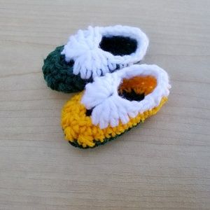 Green bay packers baby booties